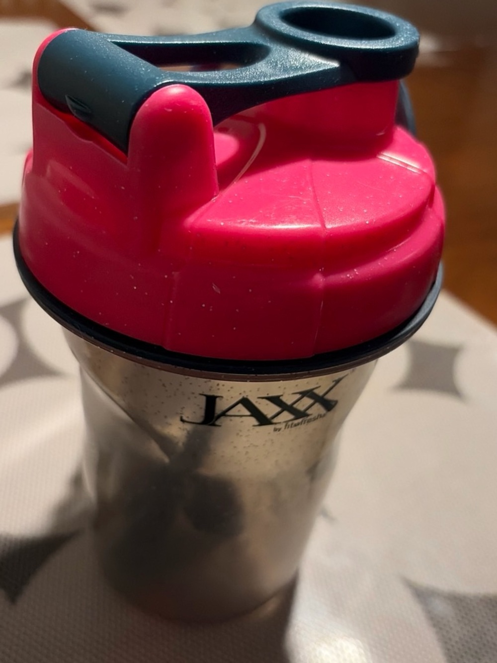 Jax Pink and Black Shaker Bottle